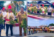 Perkuat Ketahanan Pangan, Lanal Melonguane Ikuti Panen di Talaud