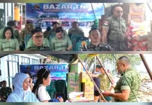 Sambut HUT ke-81 TNI, Kodim 1312/Talaud Gelar Bazar Murah
