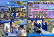 HUT ke-81 TNI, Lanal Melonguane Gelar Bazar Murah di Perbatasan