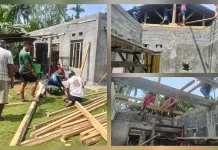 Babinsa Koramil 04/Rainis Bantu Rehab RTLH Warga Desa Rainis
