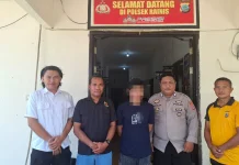 Polsek Rainis Pelimpahan Tahap II Tersangka Ruda Paksa ke Kejari Talaud