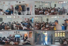 Polsek Kabaruan Sosialisasi SMA Taruna Kemala Bhayangkara di SMP Barto