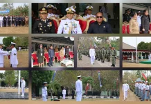 Danlanal Melonguane Irup HUT ke - 81 TNI di Talaud