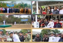 Kapolres Talaud Hadiri Upacara HUT ke-81 TNI, Surprise Warnai Momentum Tersebut