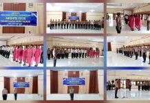 Polres Kepulauan Talaud Gelar Upacara Kenaikan Pangkat Pengabdian