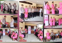 Kapolres dan Bhayangkari Talaud Gelar Anjangsana di Polsek Beo