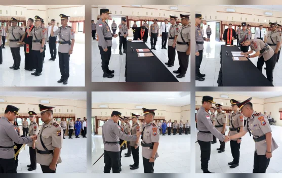 Kapolres Talaud Pimpin Sertijab Kabagren dan Dua Kapolsek