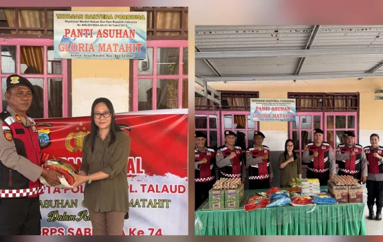 Semarak HUT Sabhara Ke-74 Melalui Bakti Sosial Talaud