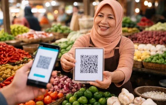 Efek QRIS di Lapak Tradisional Dorong Transaksi Digital - RRI.co.id
