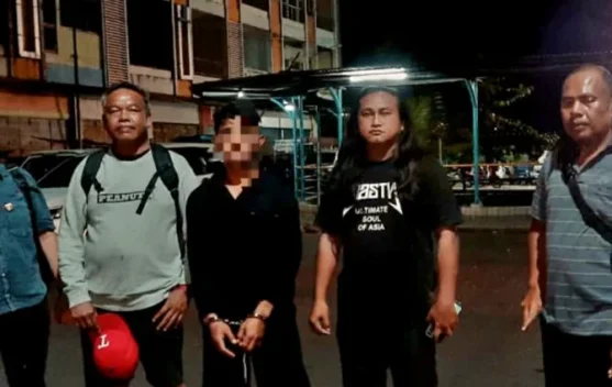 Polsek Gemeh Jemput Tersangka DPO Kasus Penganiayaan di Pelabuhan Manado