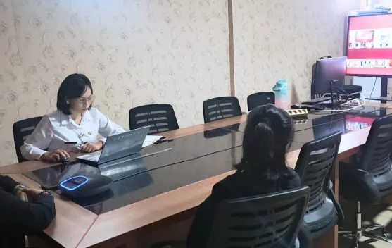 Tingkatkan Akuntabilitas, KPU Talaud Ikuti Rapat Monitoring Kinerja