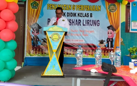 Bonte Hadiri Penamatan Peserta Didik Didik Kelas B Raudhatul Athfal (RA) Al-Anshar