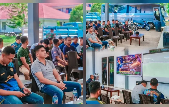 Pererat Soliditas, Lanal Melonguane Nobar Piala Dunia