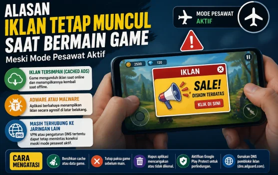 Penyebab Iklan Tetap Muncul saat Bermain Game