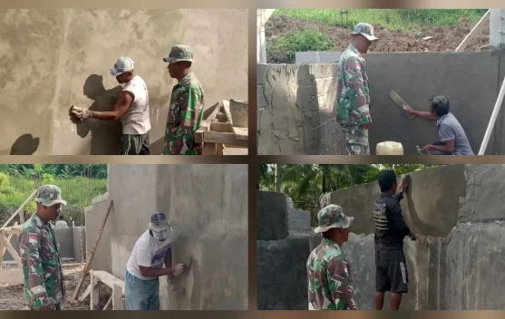Babinsa Pantau Pembangunan KDKMP di Desa Pampalu