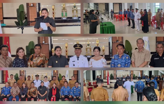 Wabup Talaud Lantik Pjs, Plt Kades, dan Aktifkan Kembali Kades Riung Utara
