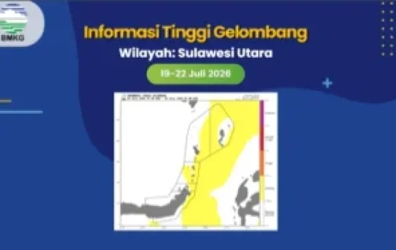 BMKG: Gelombang Sedang Berpotensi Terjadi di Perairan Sulawesi Utara