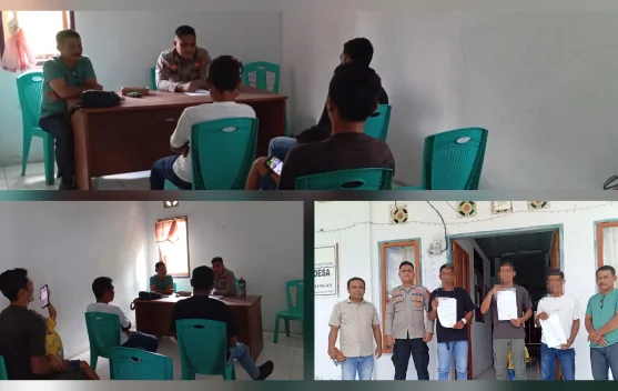 Bhabinkamtibmas dan Pemdes Alude Bina 'Warga Pembuat Onar'