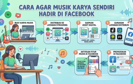 Cara agar Musik Karya Sendiri Hadir di Facebook