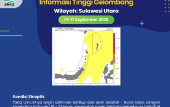 Gelombang Tinggi Berpotensi Terjadi di Perairan Talaud