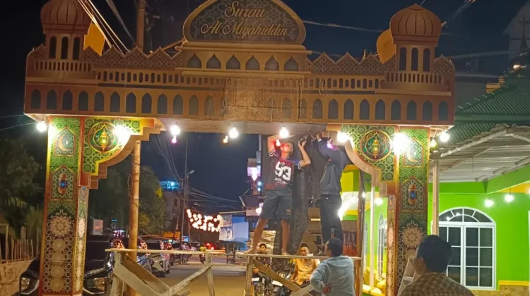 Warga Jalan Teladan Bangun Simbol Kebersamaan