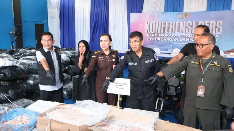 Penyelundupan Daging dan Barang Bekas Digagalkan Polda Kepri