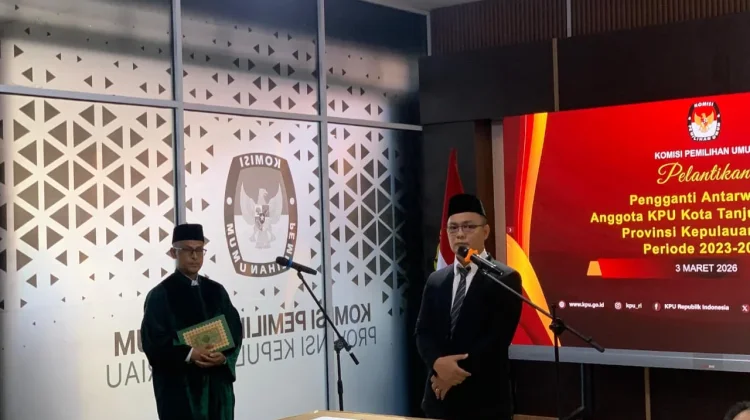 KPU RI Lantik Henky Mohari sebagai Anggota KPU Tanjungpinang