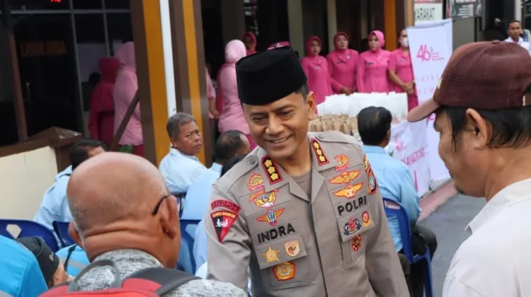 Safari Ramadan dan Kuker Polresta Tanjungpinang di Polsek Kawasan Pelabuhan SBP