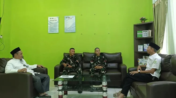 Personel Yonif 849 Koordinasi Pembentukan Amil Zakat