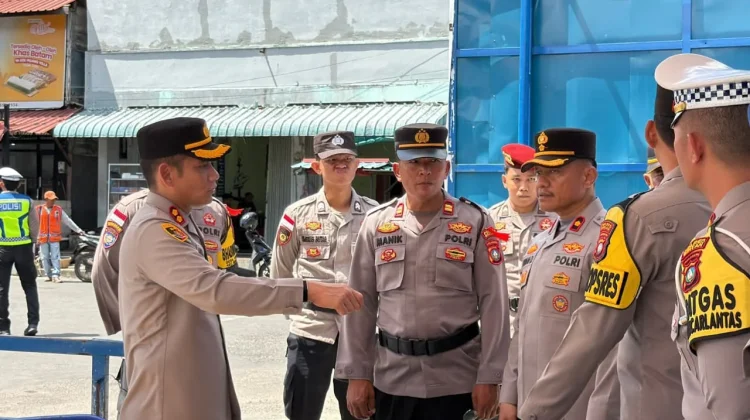 Kapolres Bintan Tinjau Kesiapan Pelabuhan Penyebrangan di Tanjung Uban