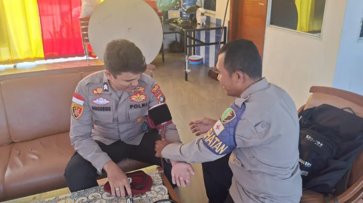 Cek Kesehatan Personel, Operasi Ketupat Lingga Tetap Prima
