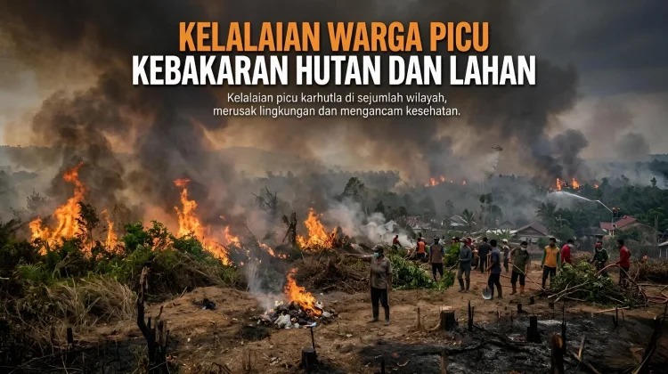 Kelalaian Warga Picu Kebakaran Hutan dan Lahan