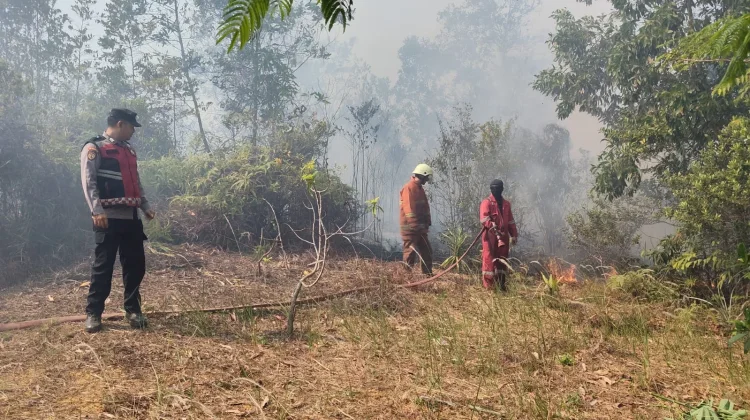 Polsek Tanjungpinang Kota Gerak Cepat Tangani Karhutla