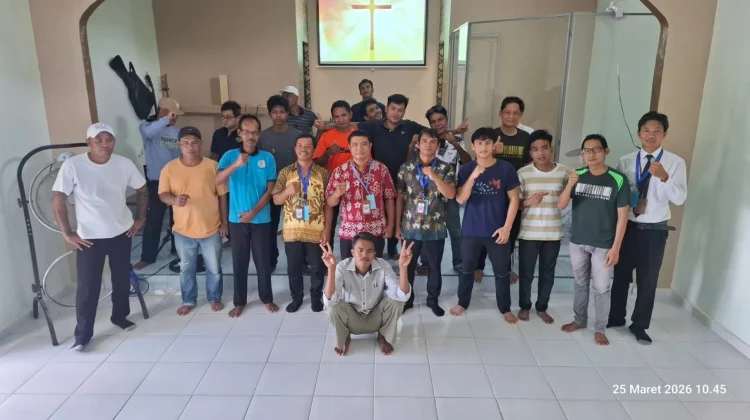 Kegiatan Ibadah Rutin di Gereja Oikumene Lapas Umum Kelas IIA Tanjungpinang