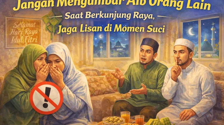 Jangan Mengumbar Aib Orang Lain saat Berkunjung Raya, Jaga Lisan di Momen Suci