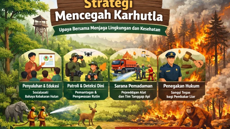 Strategi Cegah Karhutla, dengan Bersama Jaga Lingkungan dan Kesehatan