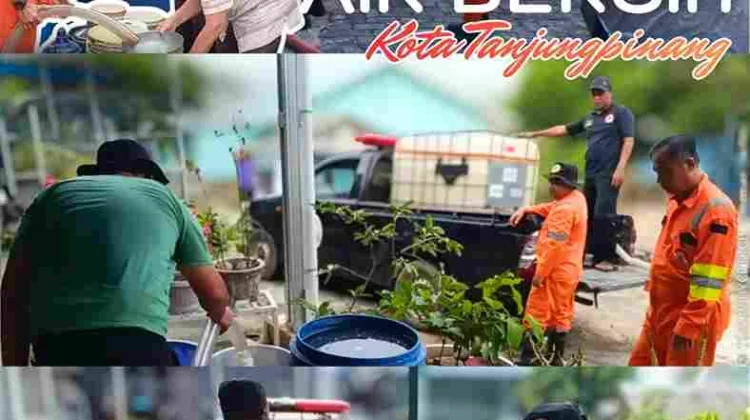 Pemko Tanjungpinang Salurkan 208 Ton Air Bersih dalam 2 Hari