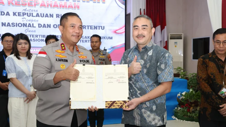 Polda Kepri Tanda Tangani Nota Kesepahaman Dorong Iklim Investasi