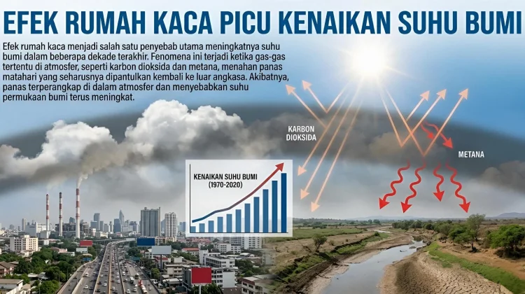 Efek Rumah Kaca Picu Kenaikan Suhu Bumi
