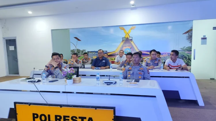 Polresta Tanjungpinang Ikuti Taklimat Awal Audit Kinerja Itwasum