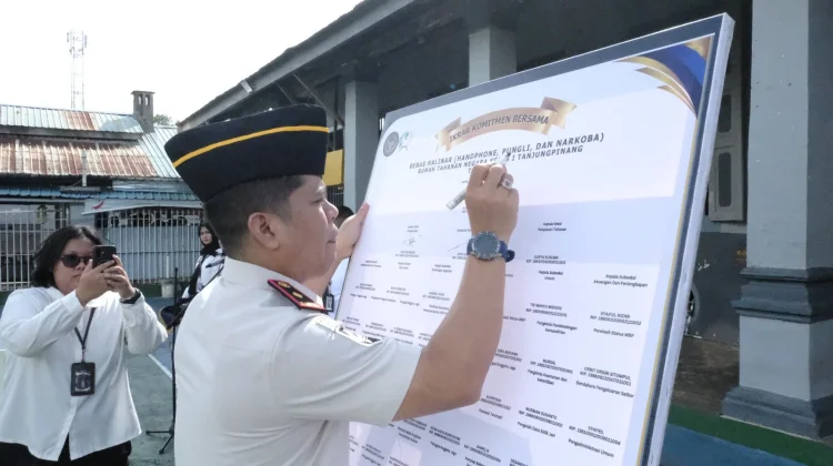 Pegawai Rutan Tanjungpinang Ucap Ikrar Komitmen Bebas Halinar