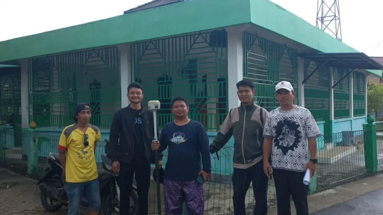 Percepat Sertifikasi Tanah Wakaf, KUA Singkep Dampingi Pengukuran BPN