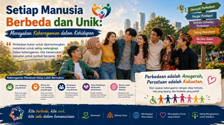 Setiap Manusia Berbeda dan Unik, Rayakan Keberagaman dalam Kehidupan