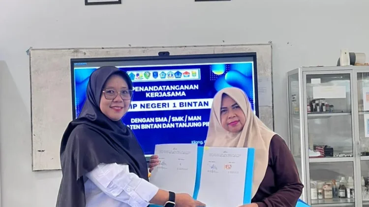 MAN Bintan dan SMPN 1 Bintan Teken MoU Pendidikan