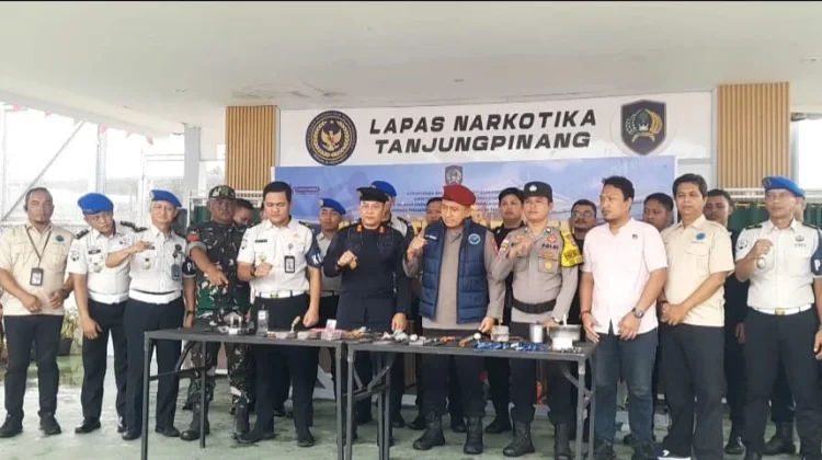 Tim Gabungan Razia Lapas Narkotika Tanjungpinang, Temukan Barang Terlarang