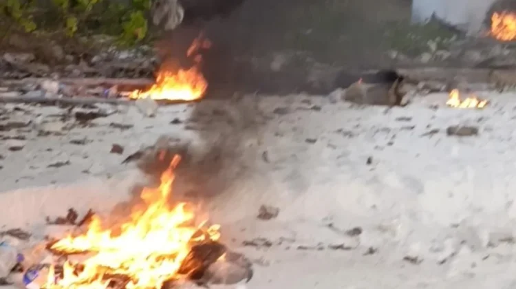 Limbah Minyak Hitam Ancam Konservasi Laut Pulau Mapur