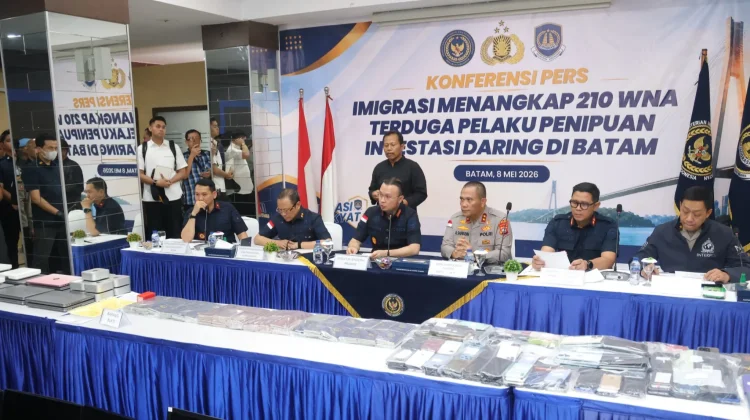 Polda Kepri Bersama Imigrasi Ungkap 210 WNA Pelaku Online Scam Internasional