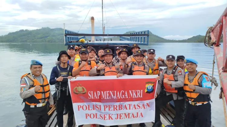 Polsek Jemaja Perkuat Keamanan Perbatasan Pulau Terluar Kepri