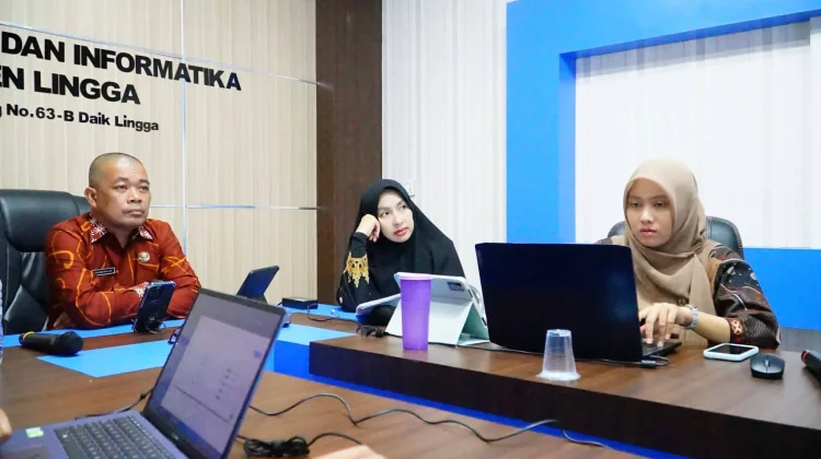 Diskominfo Lingga Tingkatkan Pengelolaan Website Digital Desa