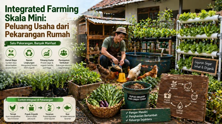 Integrated Farming Skala Mini: Peluang Usaha dari Pekarangan Rumah